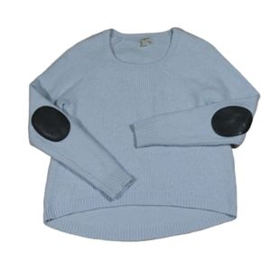 J. Crew Warmspun Swingy Elbow Patch Sweater Sz. M